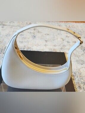 JW PEI Harlee Vegan Leather Shoulder Bag with Gold Accents. 11×4.5×1.5
